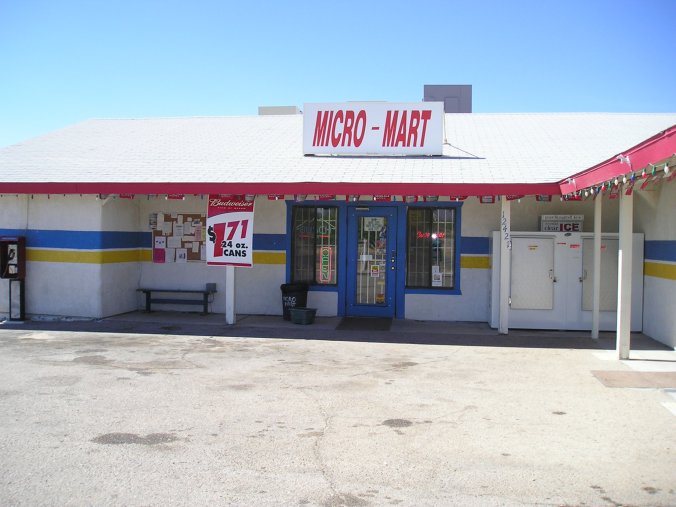 Micro-Mart and location of the seasonal Desert Diner