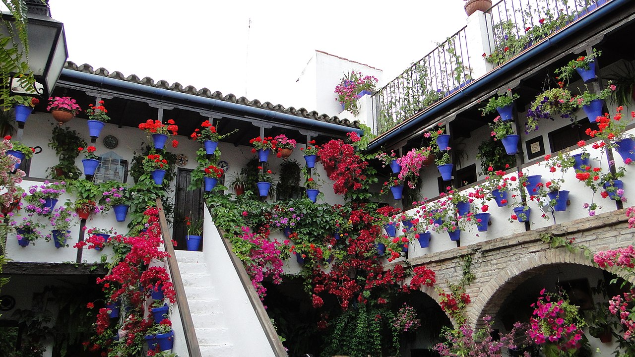 Dotografía de un patio típico de la ciudad de Córdoba