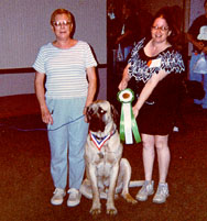 Sam receiving his rescue medal and ribbon at the specialty
