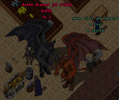 Demoni se bavi mezi sebou na trzisti