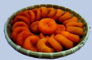 basket of dried persimmon