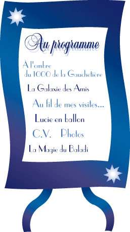 Au programme, barre de navigation