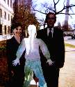 Flat Luke and President George W. Bush. CLICK FOR A LARGER VIEW