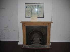 The fireplace