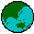 A collection of 3 icons of the 3 largest continents