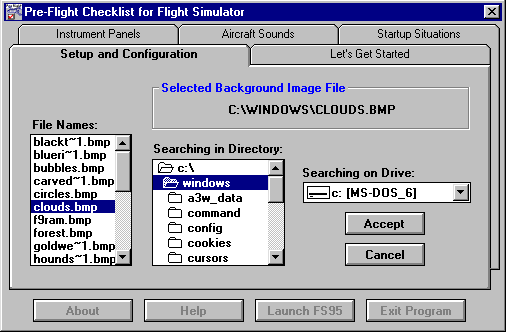 Easy to use dialog for file location lookup -- Click here for more information.