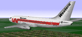Western Air Lines 737-247 - Click here to start download.