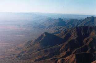 The Heysen Range from the air, Flinders Ranges, S. Australia