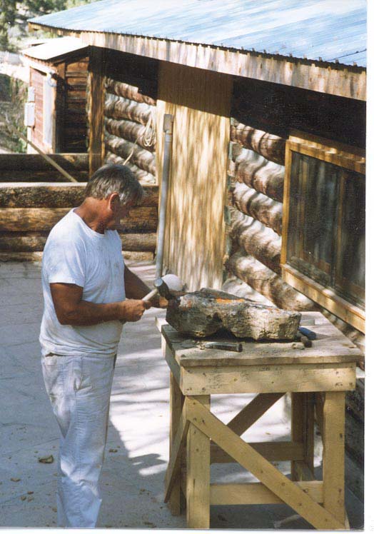 The art of hand cutting stone