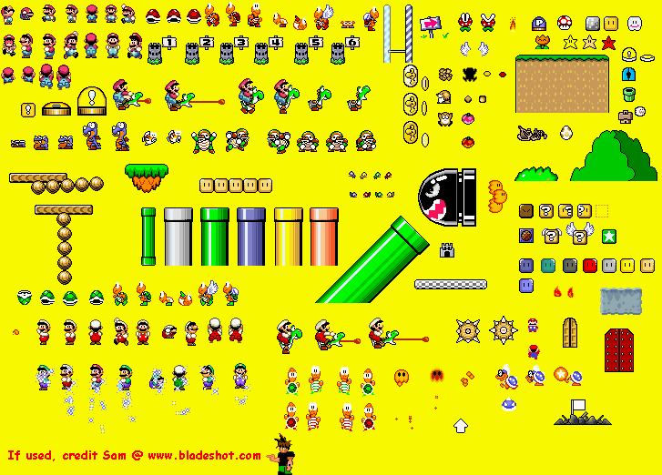 Super mario world sprite slots