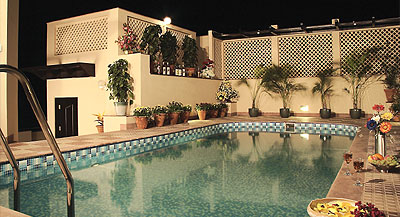 Pool on terrace