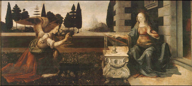 The Annunciation by Leonardo da Vinci