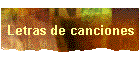 Letras de canciones