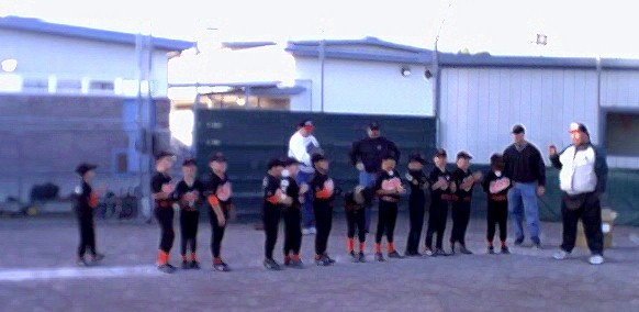 preparing to receive our trophies