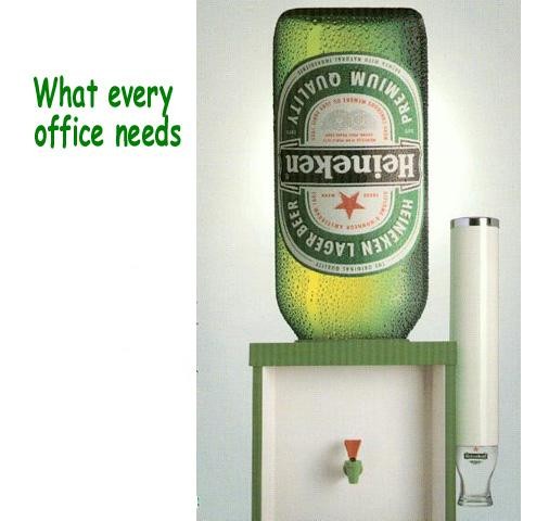 Heineken water cooler
