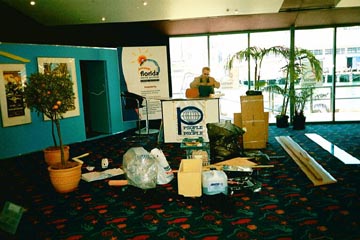 Jo setting up PTPI
