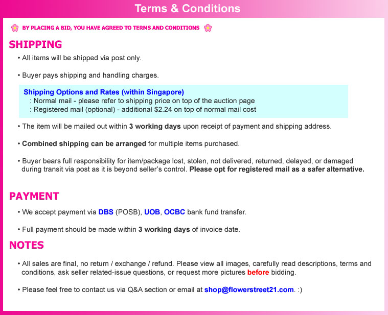 Terms & Conditions