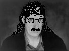 headshot yet again, with specs, moustache and long hair. ha ha.