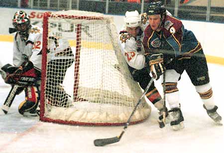 In goal for Stampede