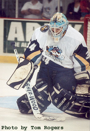 in goal for the pilots