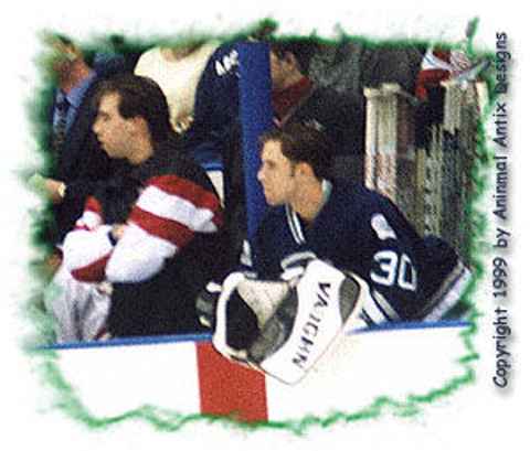 with Everblades, on the bench