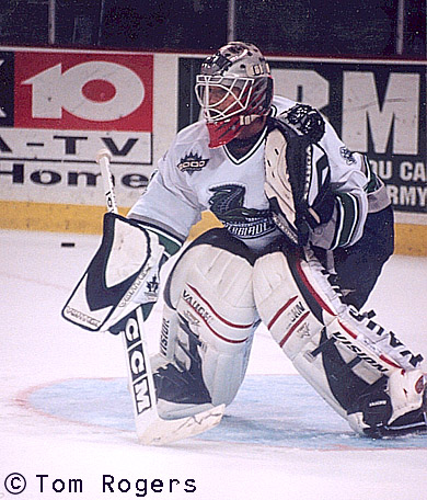 in goal for the 'blades