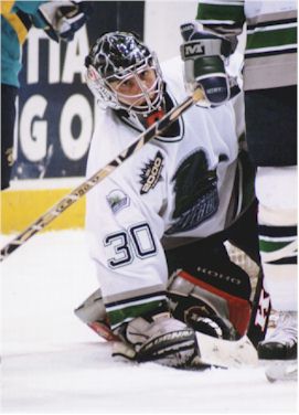 in goal with Fla
