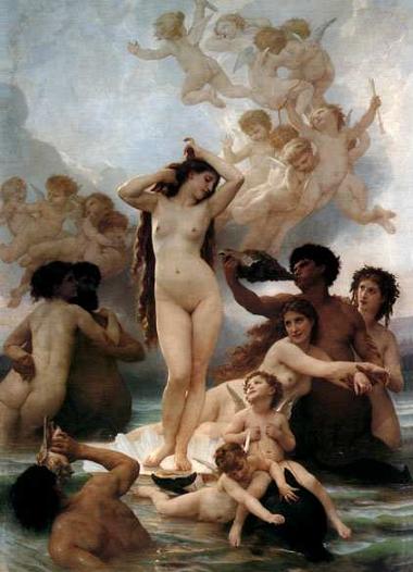 Venus Rising from the Sea 

by Bouguereau