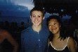 Andrew and Sarah against a demure sunset