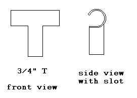 Tee with slot