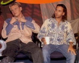 The happy couple wore their mix-and-match clothing to the interview.