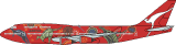 Qantas Boeing 747-400 Wunala Dreaming Colours