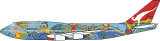 Qantas Boeing 747-400 Nalanji Dreaming Colours