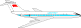 Aeroflot Tupolev 134 in Soviet Union Colours 