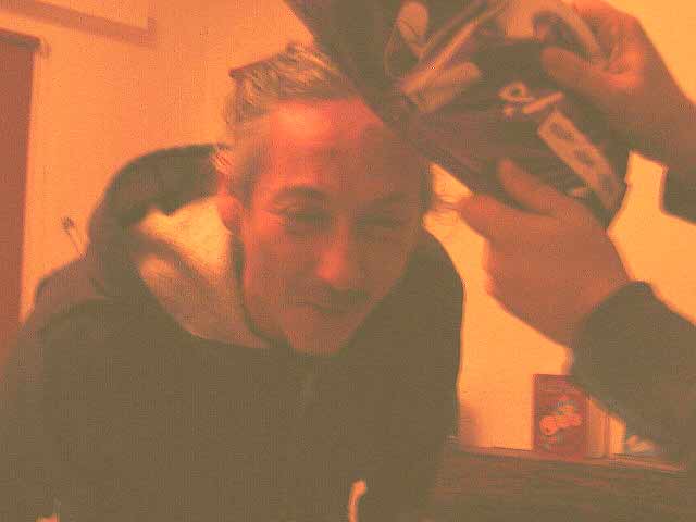 Too much chocolate, smacked against the head ..
