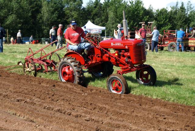 Farmall plowing