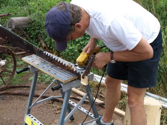 Jointing the pitsaw