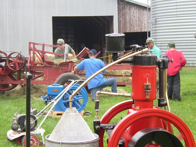 The Wells family and their display