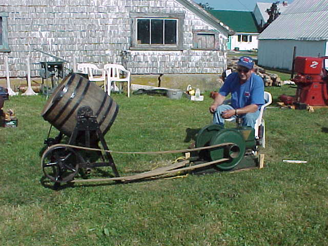 Jim and his butter churn