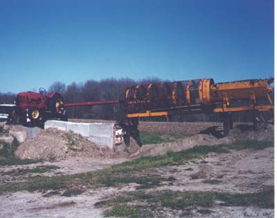 Unusual use for an old tractor