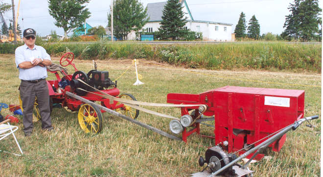 Eddie's tractor and thresher