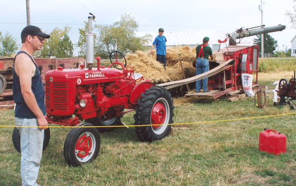 Farmall running thresher