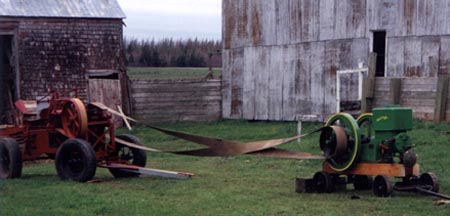 Haypress & Waterloo Boy Engine