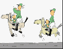 Cavalgando...