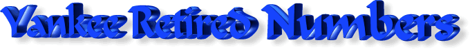Yankee Retired Numbers Logo
