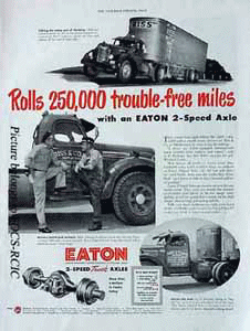 Riss & Company, Inc./Eaton Axles ad. Date: February 17, 1951