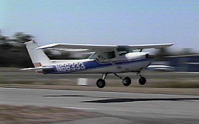 [Airplane taking off]