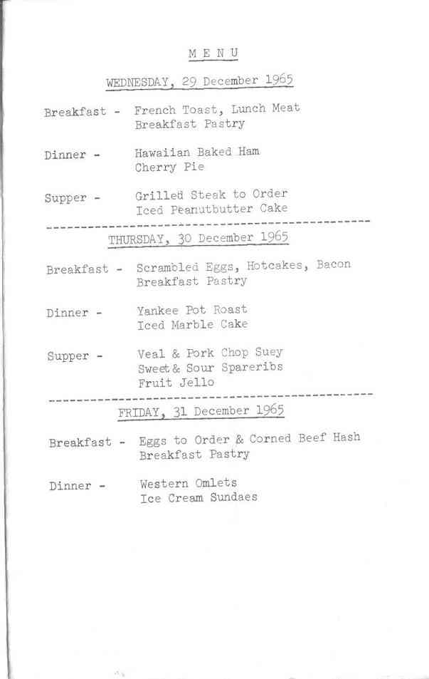 [ Sea trial booklet, page 3]