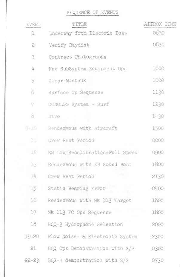 [ Sea trial booklet, page 8]