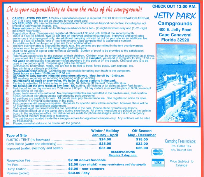 Jetty Park information